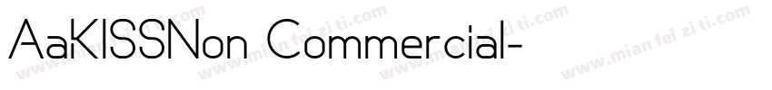 AaKISSNon Commercial字体转换